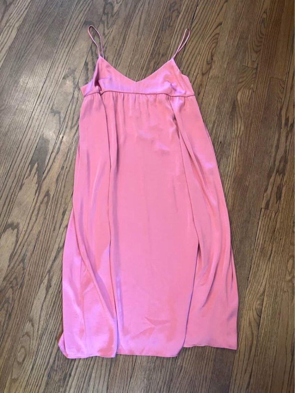 Wilfred Pink Satin Slip Dress Size M